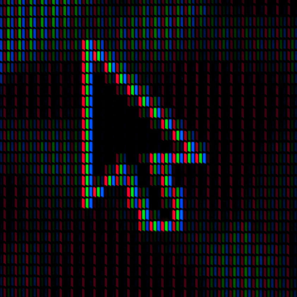 Pixel eines Farbbildschirms